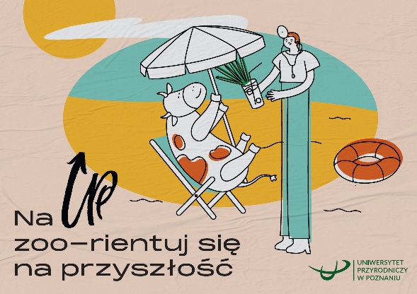 widokówka jednego z wydziałów Uniwersytetu Przyrodniczego w Poznaniu