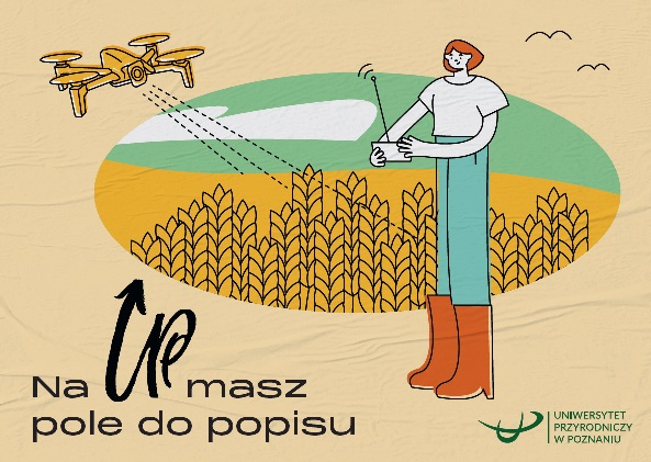 widokówka jednego z wydziałów Uniwersytetu Przyrodniczego w Poznaniu