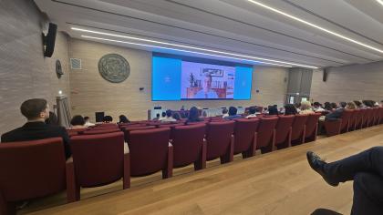 Autor uczestniczący w konferencji naukowej