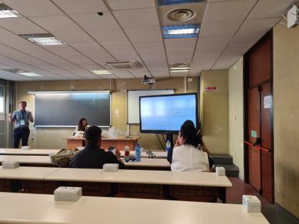 Autor uczestniczący w konferencji naukowej