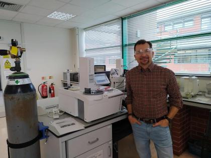 Autor podczas wizyty studyjnej 