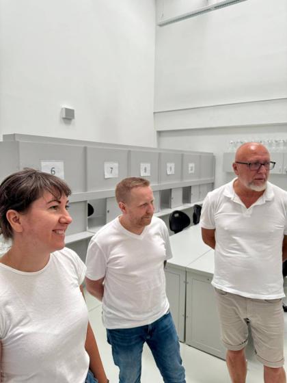 Autor podczas wizyty studyjnej 