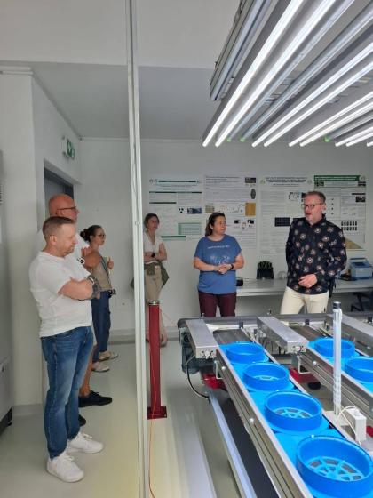 Autor podczas wizyty studyjnej 