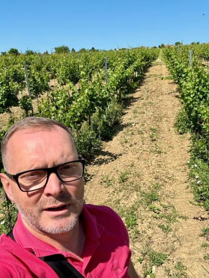 Autor podczas wizyty studyjnej 