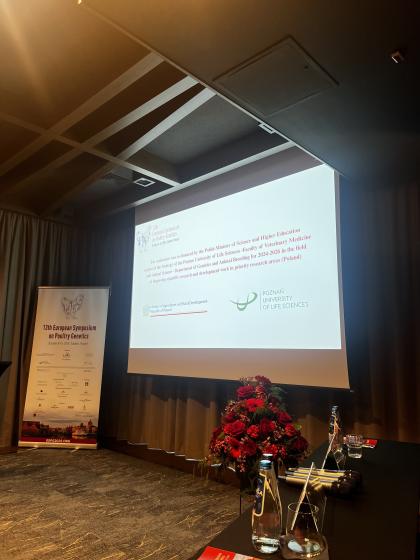 Autor podczas organizowanej konferencji