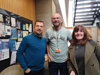 Autor podczas wizyty studyjnej 