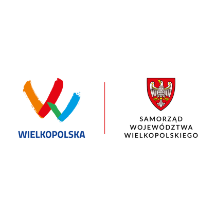 Logo Wielkopolski i Samorządu, przedstawiające regionalne symbole i kolory, reprezentujące lokalną administrację