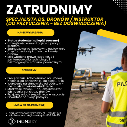 grafika informacyjna - oferta pracy