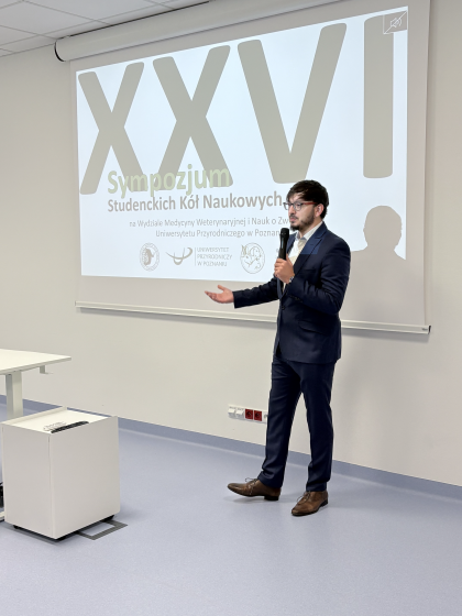 prof. Bartosz Kieronończyk - opiekun SKN Zootechników i Biologów