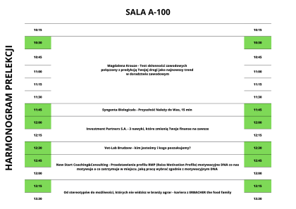 HARMONOGRAM WYDARZENIA