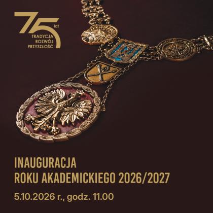 Grafika z napisem Inauguracja Roku Akademickiego 2026/2027