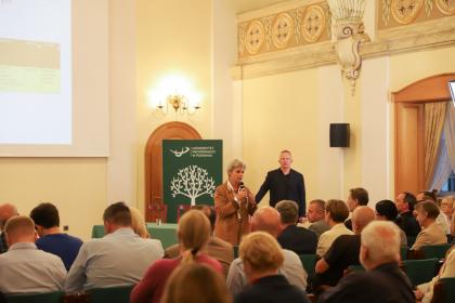 Uczestnicy debaty o przyszłości Golęcina na UPP